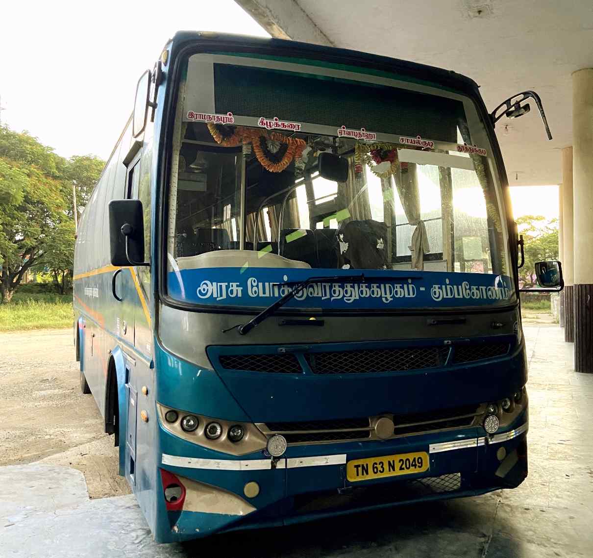 TNSTC TN 63 N 2049 Rameswaram to Tuticorin AC Bus Timings