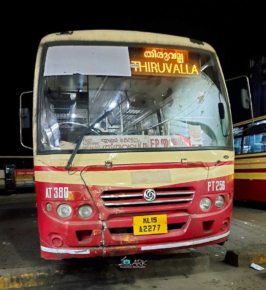 KSRTC AT 380 Kottayam to Cumbum Bus Timings