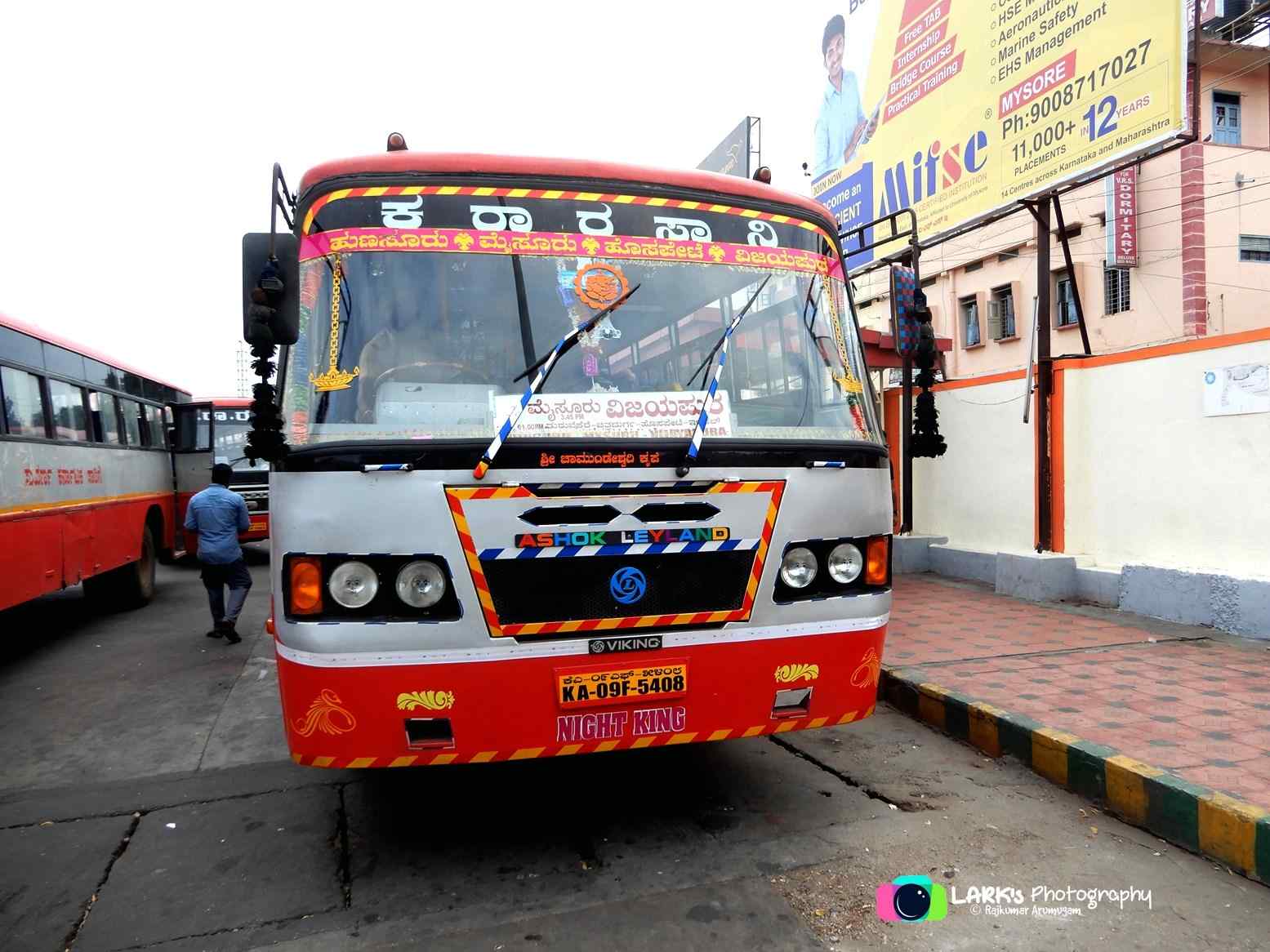 Bus Timings from Vijayapura Central Bus Stand