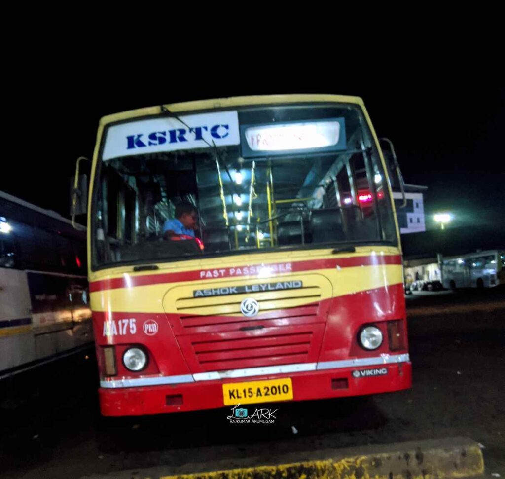 KSRTC ATA 175 Kayamkulam to Coimbatore Bus Timings