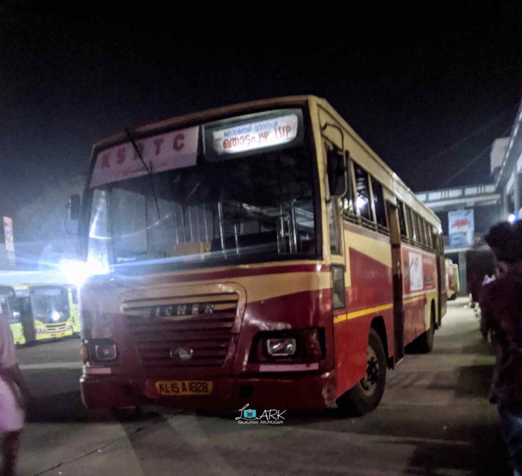 KSRTC RPK 878 Guruvayur to Chakkulathukavu Bus Timings