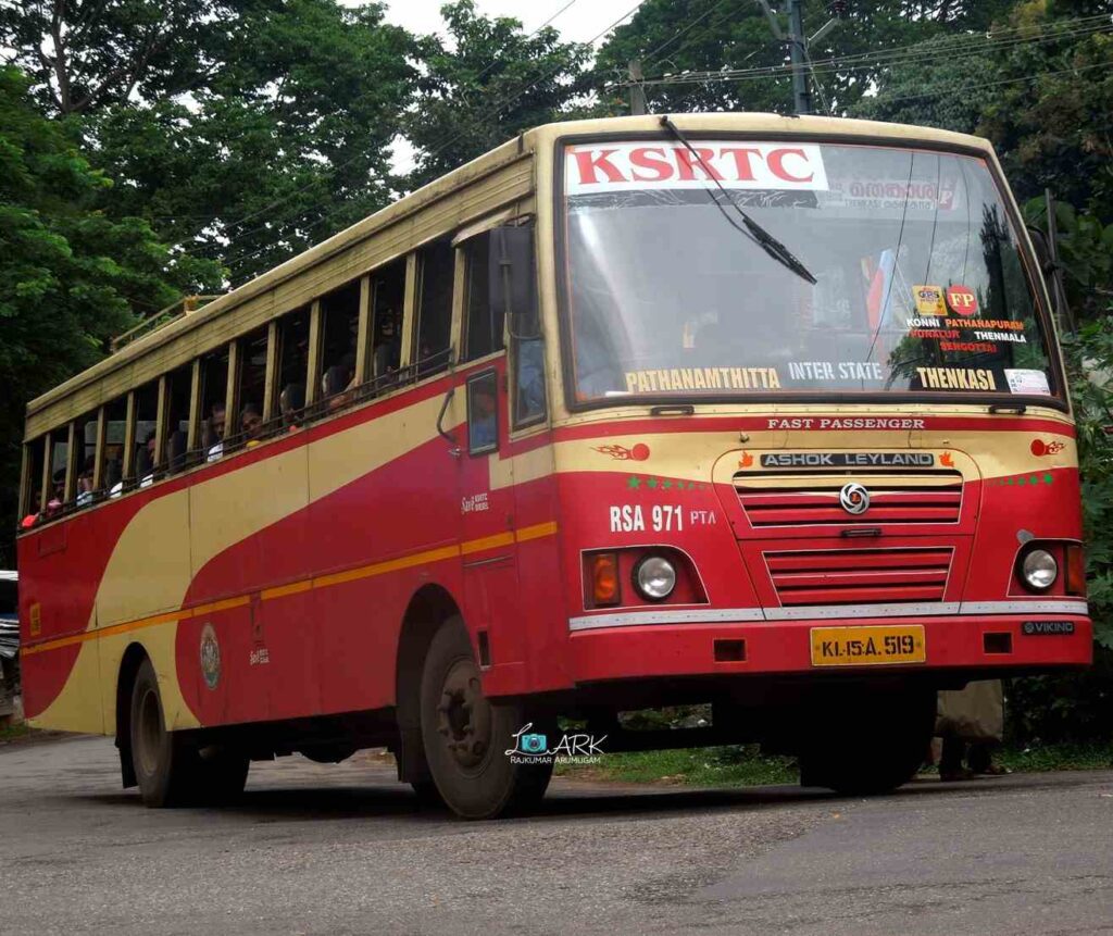 KSRTC RSA 971 Tenkasi to Pathanamthitta Bus Timings