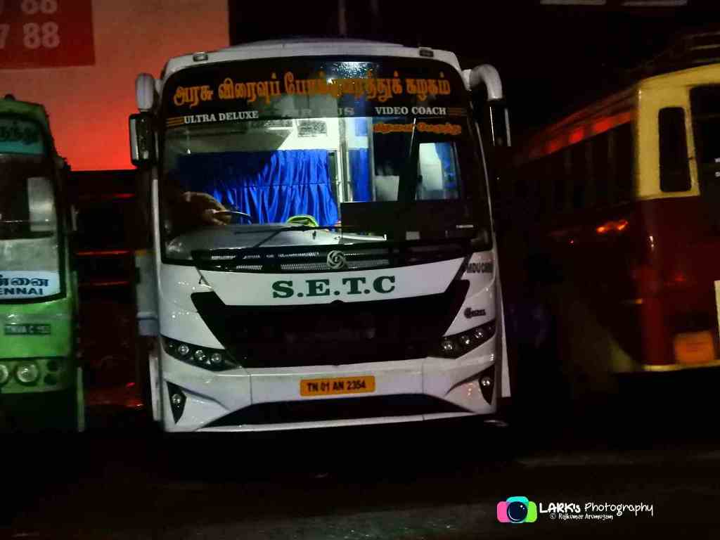 SETC Chennai to Thrissur Bus Timings