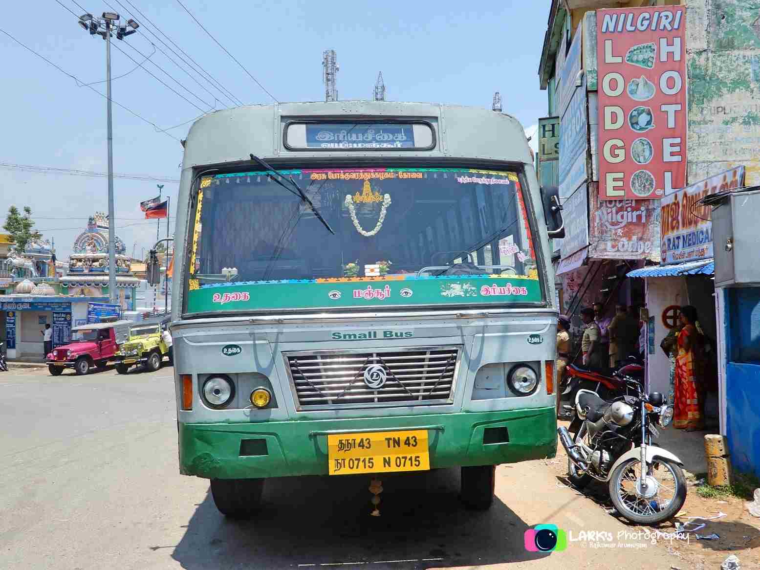 Local Bus Timings from Ooty Bus Stand