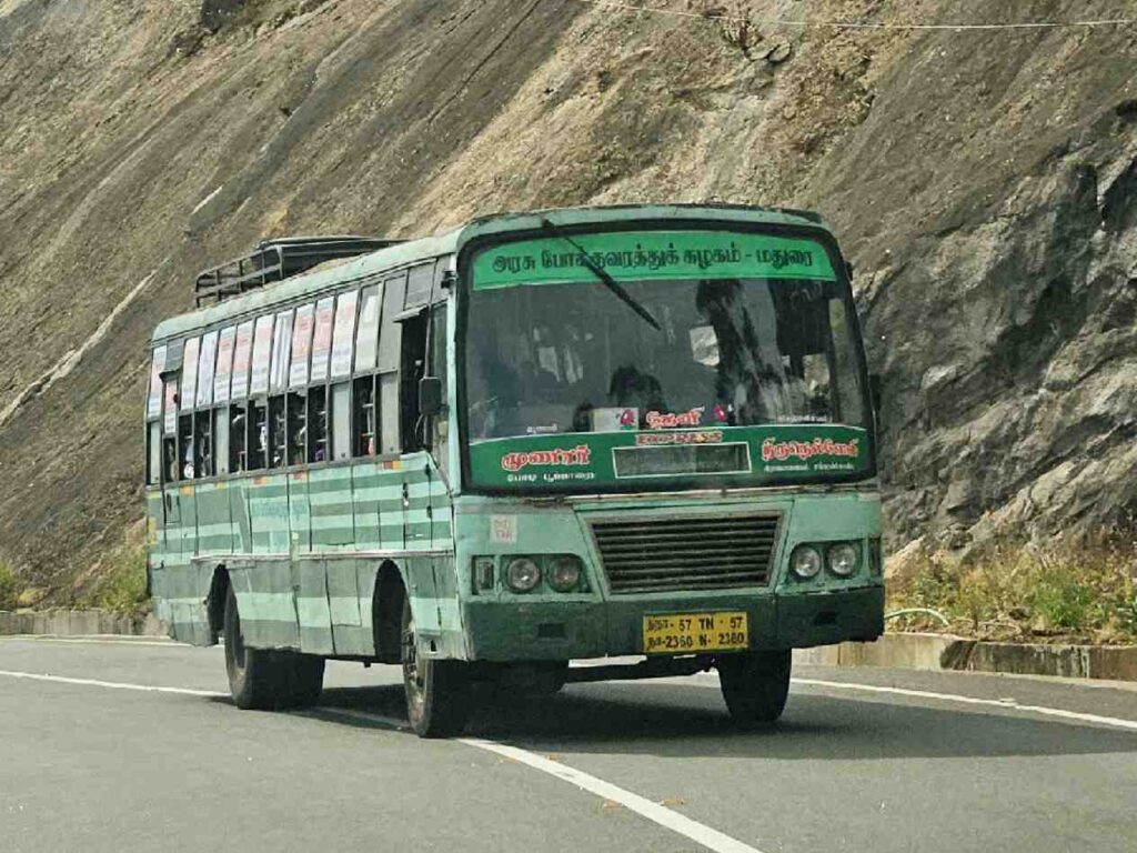 Munnar to Tirunelveli TNSTC Bus Timings TN 57 N 2360