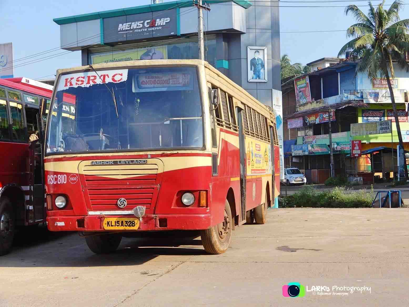 KSRTC Bus Timings from Kasaragod