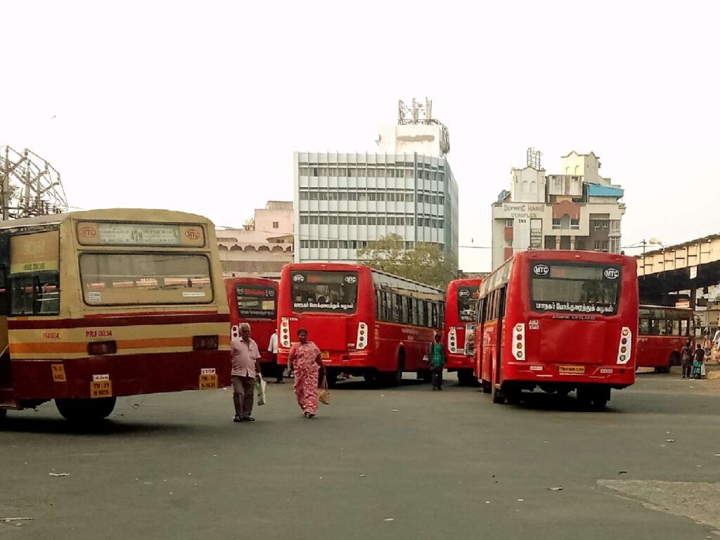 Broadway Bus Stand Chennai MTC Bus Timings and Routes