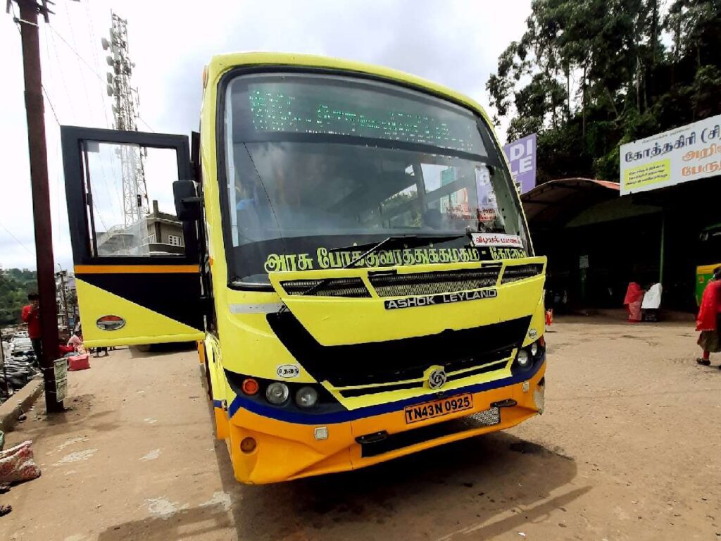 Kotagiri to Sholurmattam Bus Timings TNSTC TN 43 N 0925