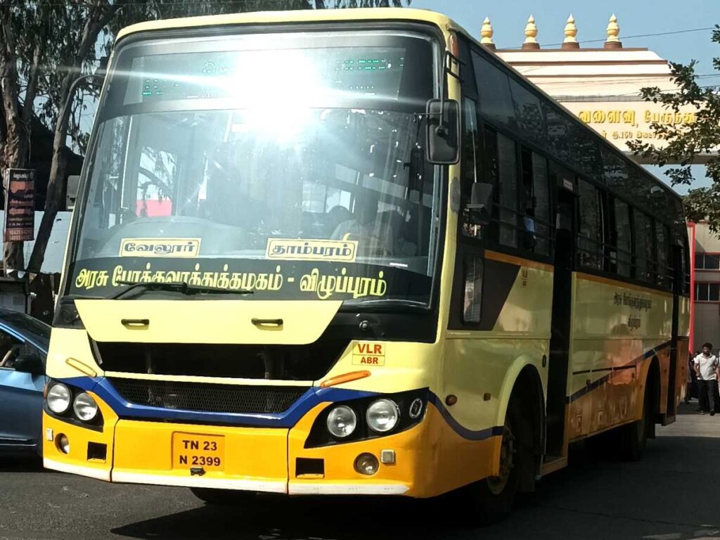 Vellore to Tambaram Bus Timings TNSTC TN 23 N 2399