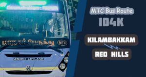 Kilambakkam to Red Hills Bus Timings MTC Bus Route 104K