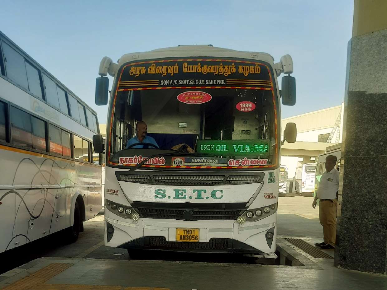 Nagercoil to Chennai Bus Timings SETC NGL C944