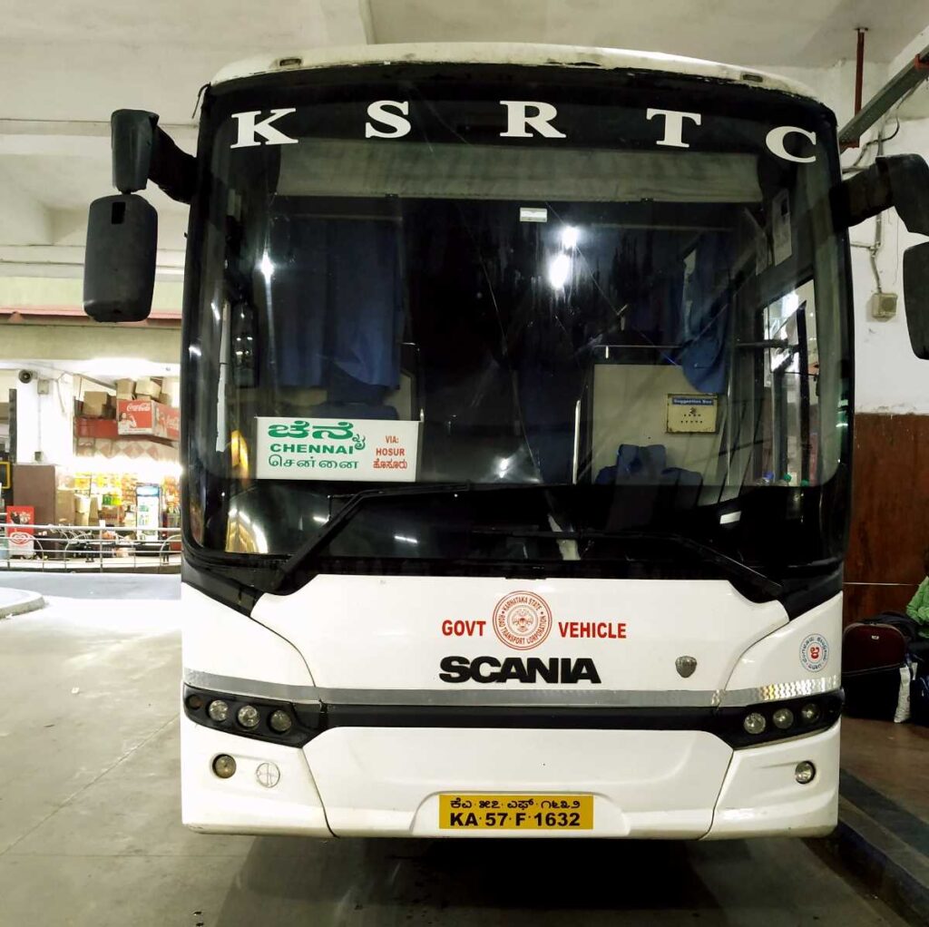 KSRTC Bus Timings from Bangalore Shanthi Nagar Bus Stand to Kerala and Tamil Nadu
