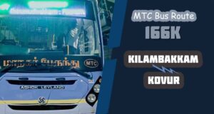Kilambakkam to Kovur Bus Timings MTC Bus Route 166K