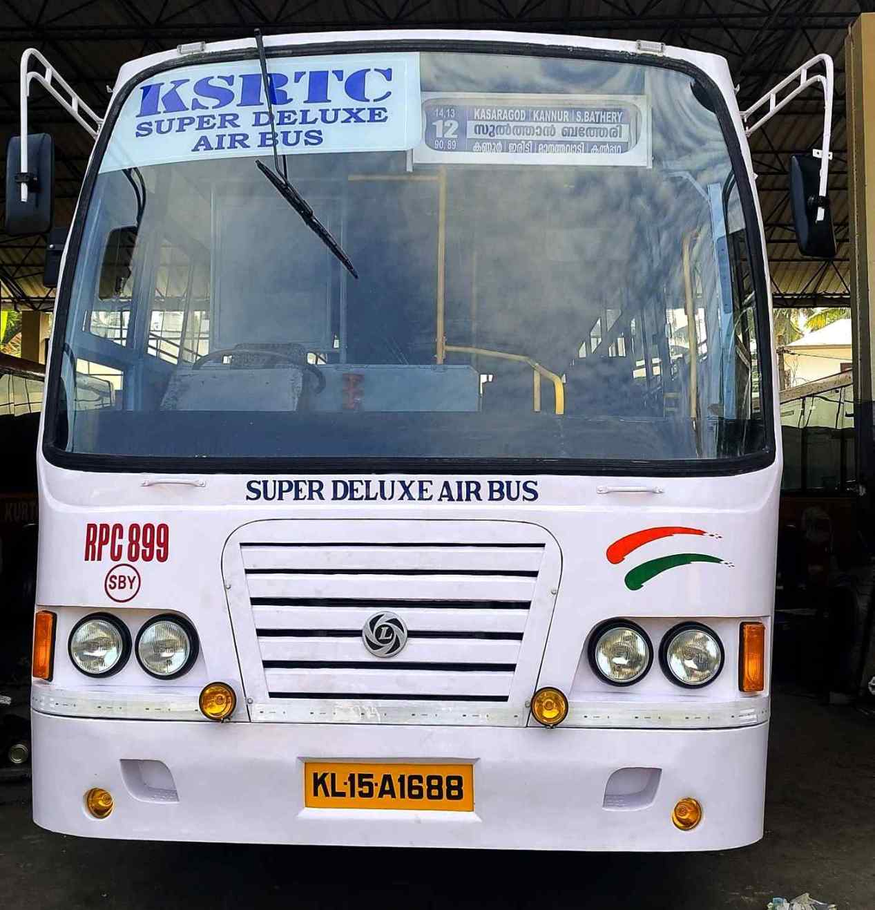 Sulthan Bathery to Mangalore Bus Timings KSRTC RPC 899