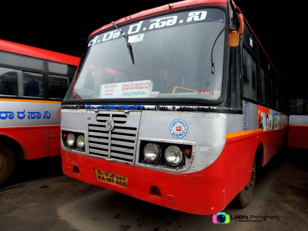 KSRTC Bus Timings from Sakleshpur Bus Stand