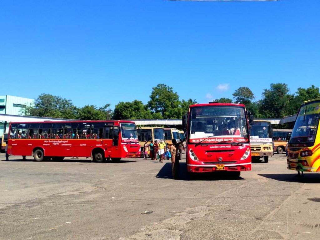 Bus Timings from Thirumangalam Bus Stand (Town Bus)