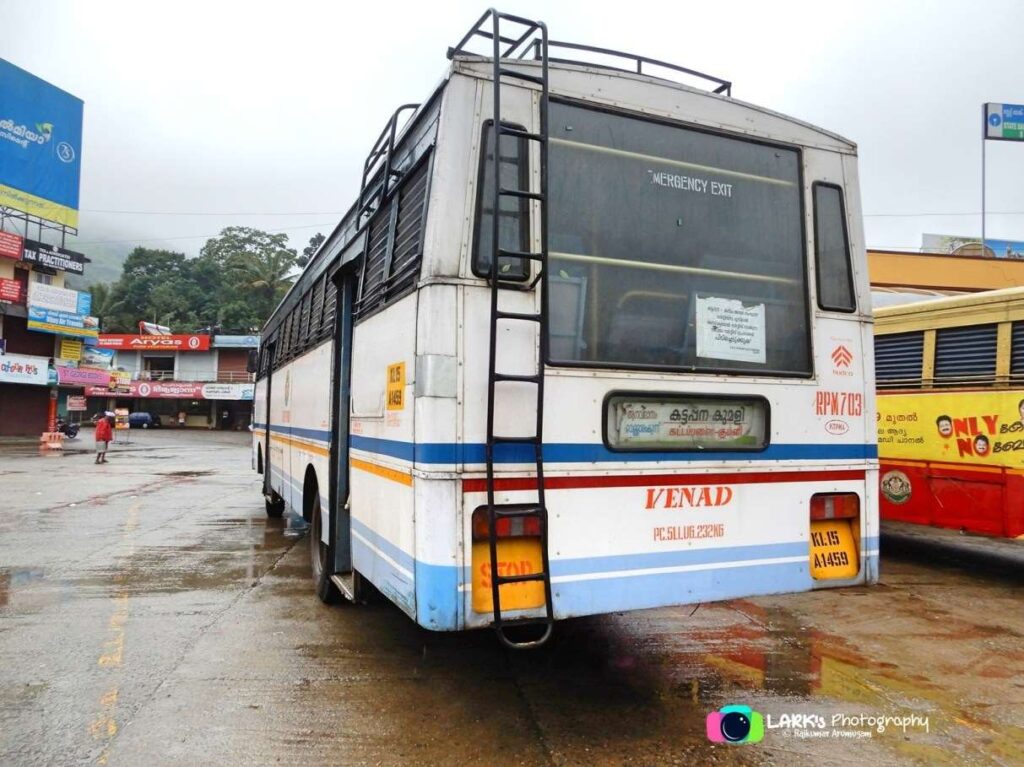 KSRTC Bus Timings from Kattappana Bus Stand