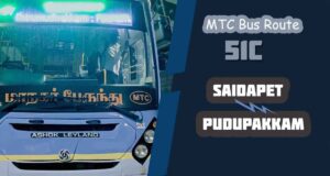 Saidapet to Pudupakkam Bus Timings MTC Bus Route 51C