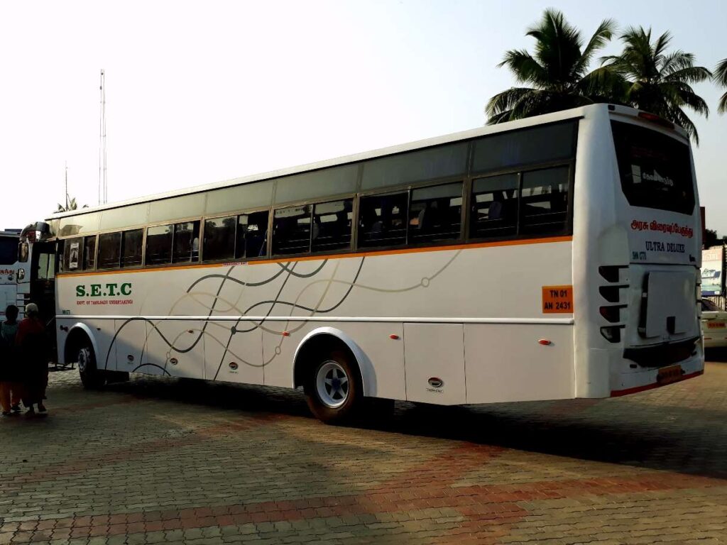 Sengottai to Vellore Bus Timings SETC Ultra Deluxe