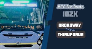 Broadway to Thiruporur Bus Timings MTC Bus Route 102X