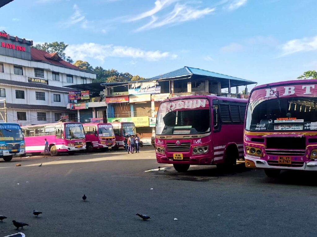 Bus Timings from Kumily Bus Stand - Kerala Private Bus Schedule