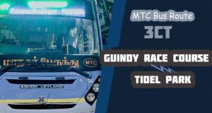 Guindy Race Course to Tidel Park Bus Timings MTC Bus Route 3CT