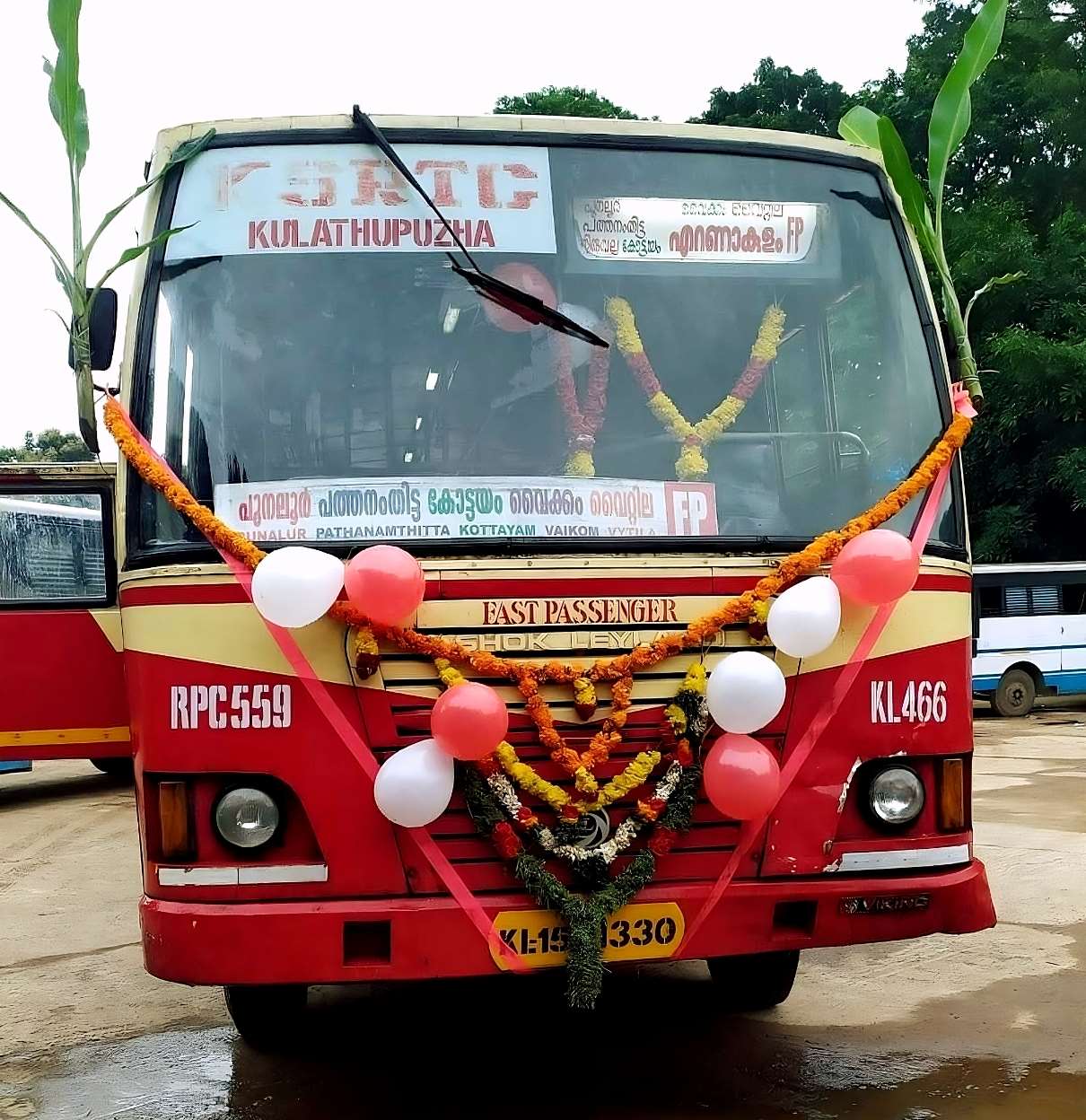 Kulathupuzha to Ernakulam Bus Timings KSRTC RPC 559 - Fast Passenger