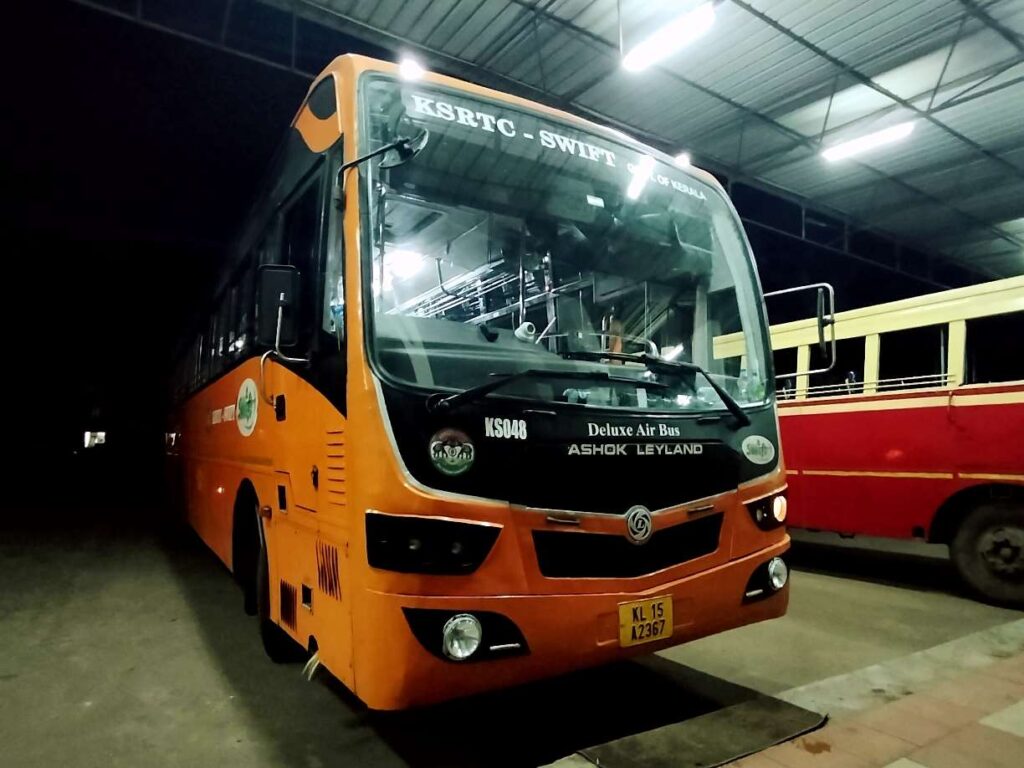 Payyanur to Bangalore Bus Timings KSRTC SWIFT Deluxe