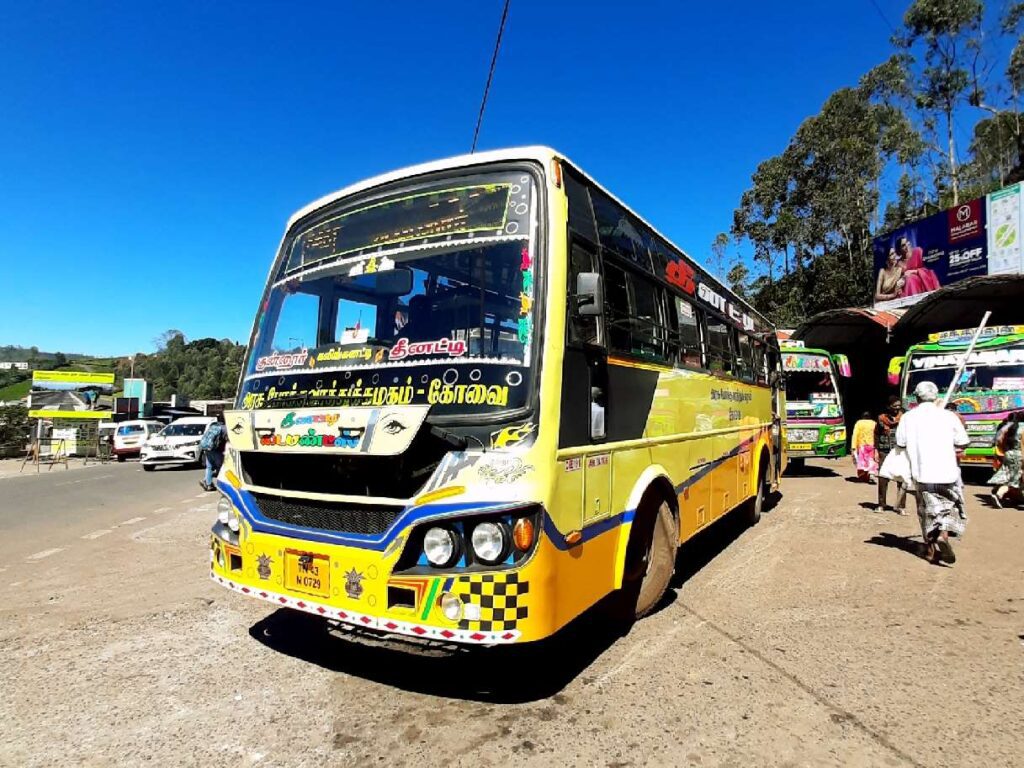 Coonoor to Dheenatty Bus Timings TNSTC Bus Schedule TN 43 N 0729