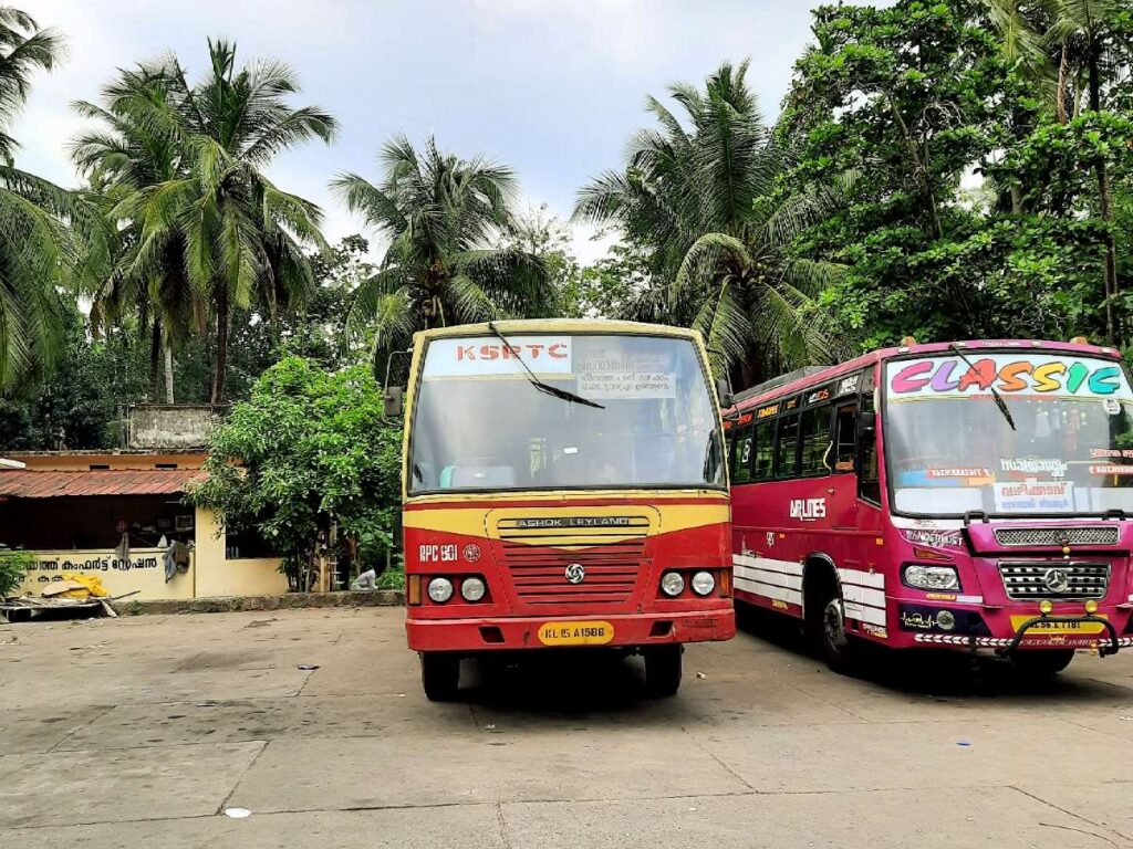 KSRTC Bus Timings from Vazhikkadavu Bus Stand