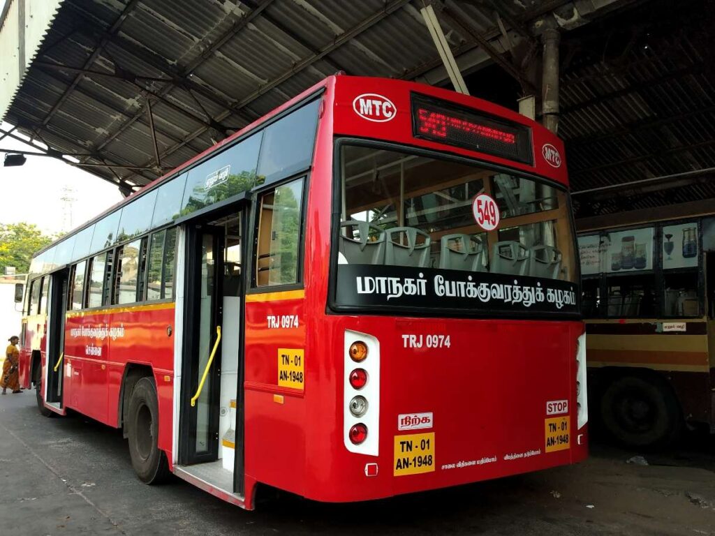 MTC Bus Timings from Thiruvanmiyur Bus Stand