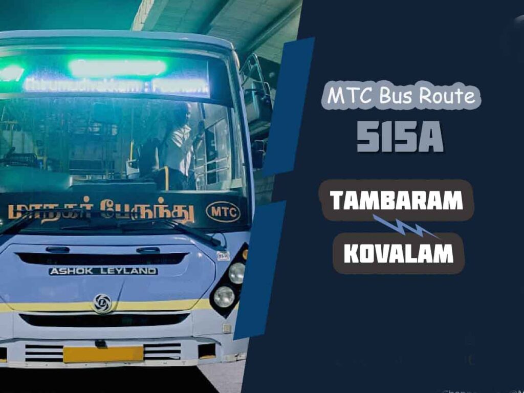 Tambaram to Kovalam Bus Timings - MTC Bus Route 515A