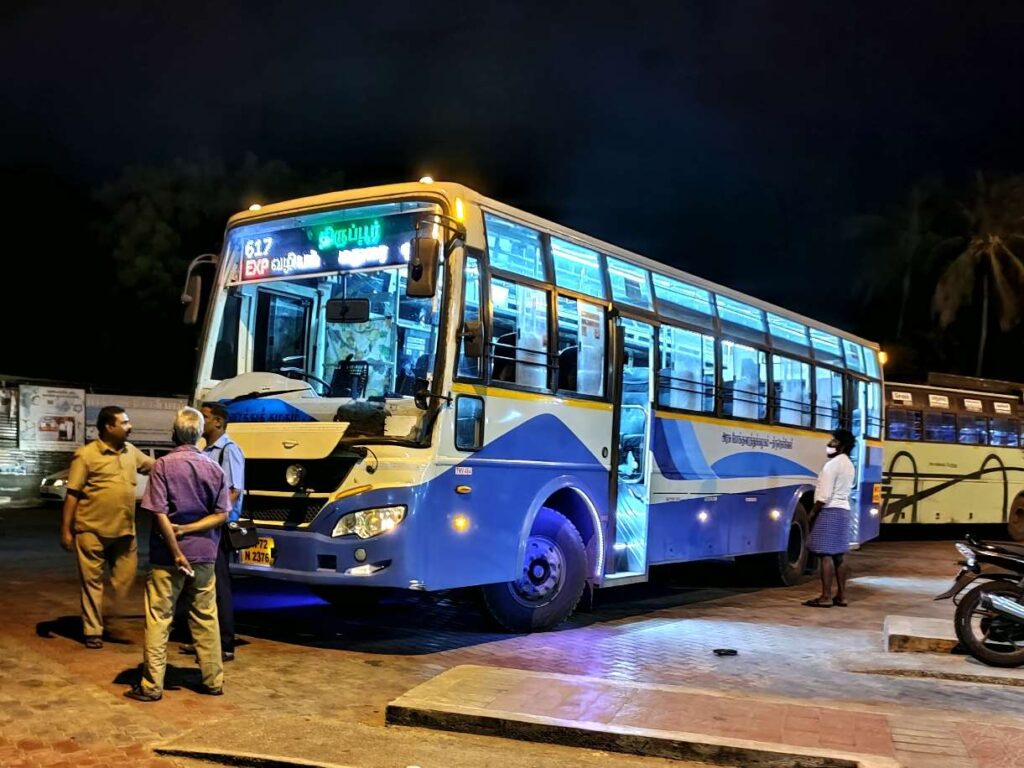 Tiruppur to Sengottai Bus Timings - TNSTC Bus Schedule