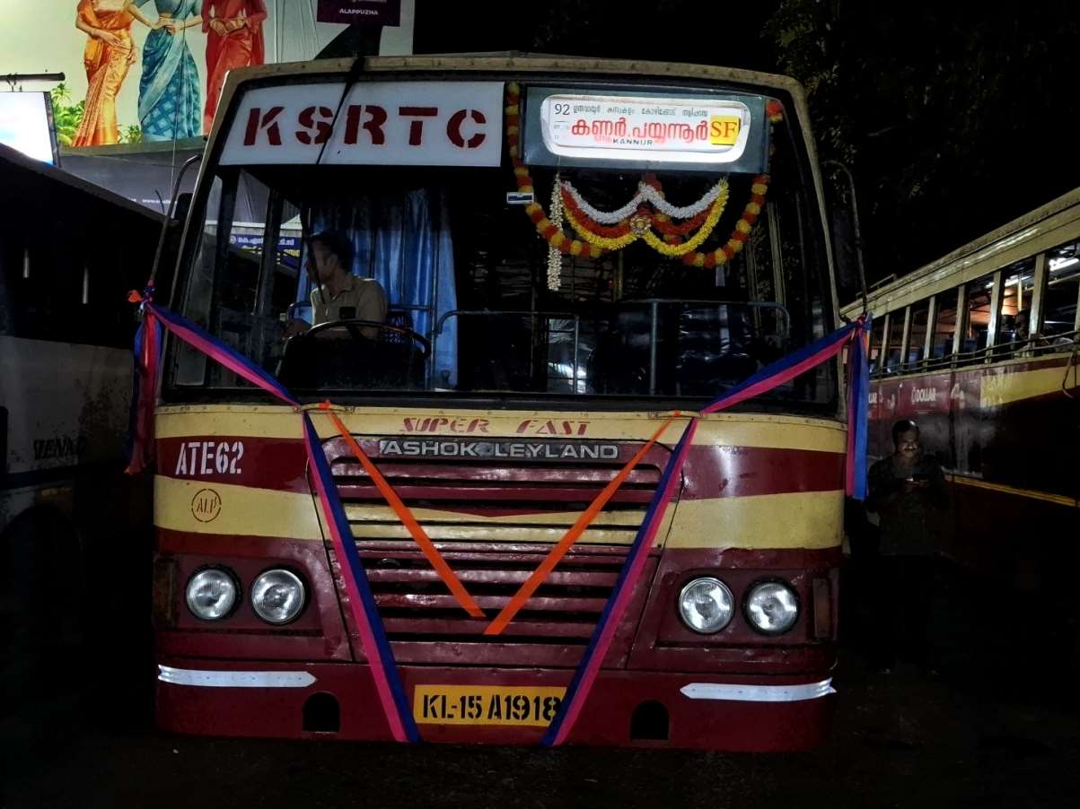 Alappuzha to Payyanur Bus Timings - KSRTC Bus Schedule