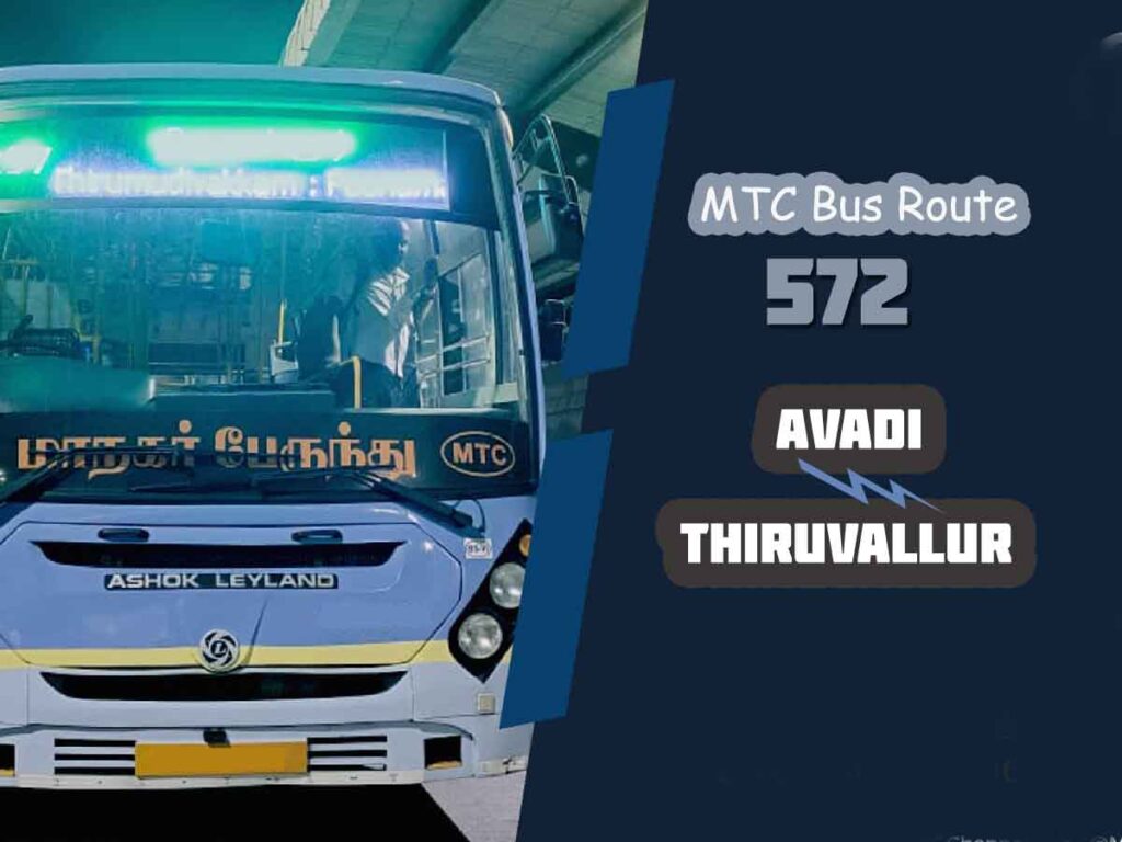 Avadi to Thiruvallur Bus Timings - MTC Bus Route 572