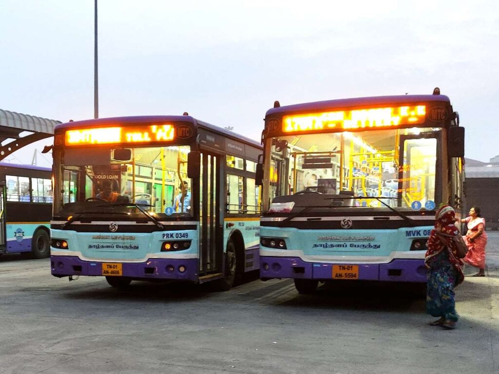 Chennai MTC Night Service Bus Timings