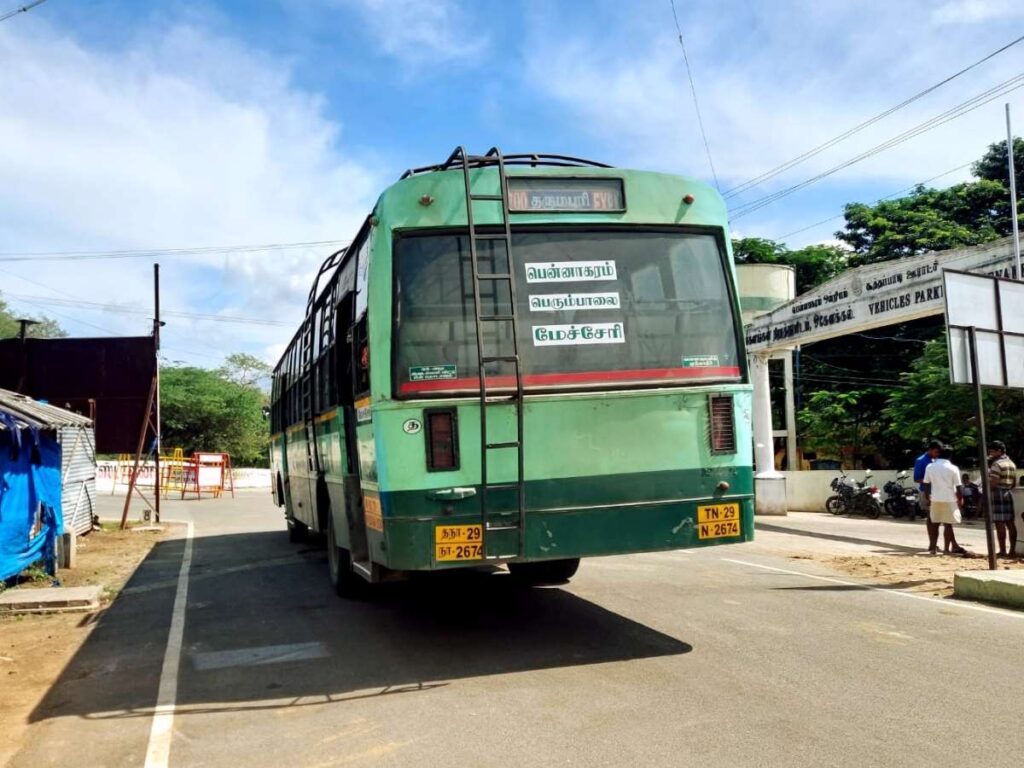 TNSTC Bus Timings from Mecheri Bus Stand
