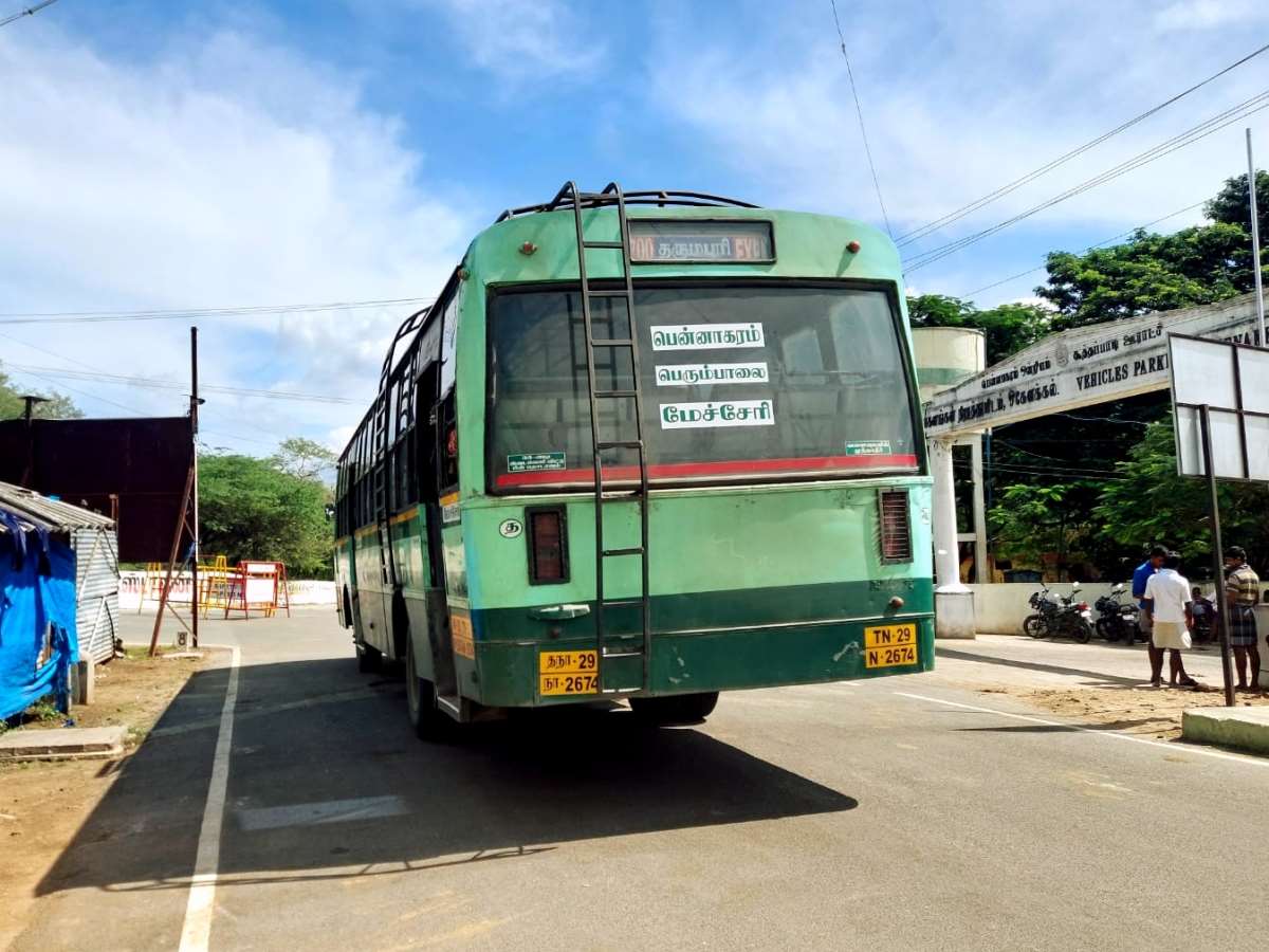 TNSTC Bus Timings from Mecheri Bus Stand