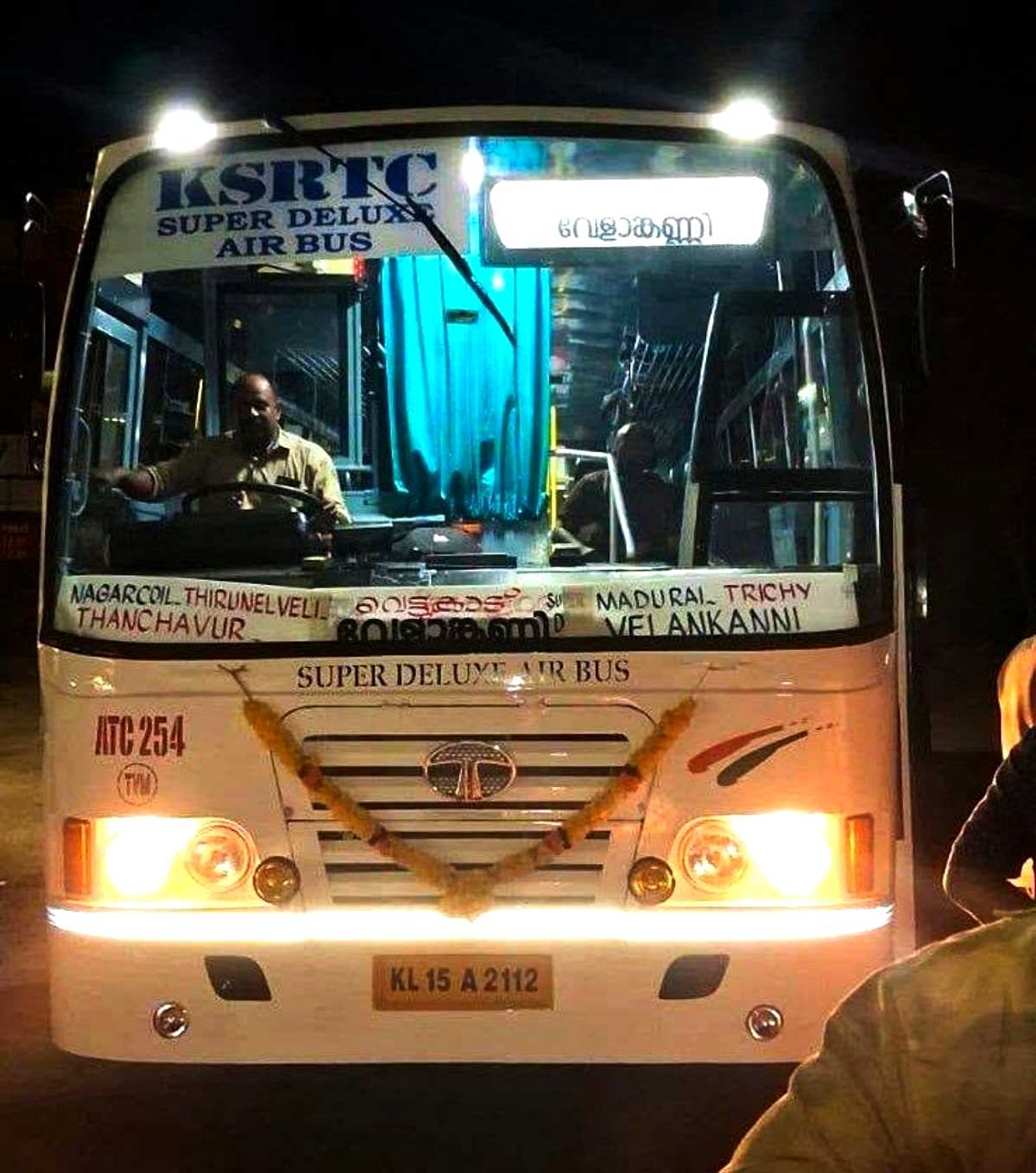 Thiruvananthapuram to Velankanni Bus Timings - KSRTC Super Deluxe