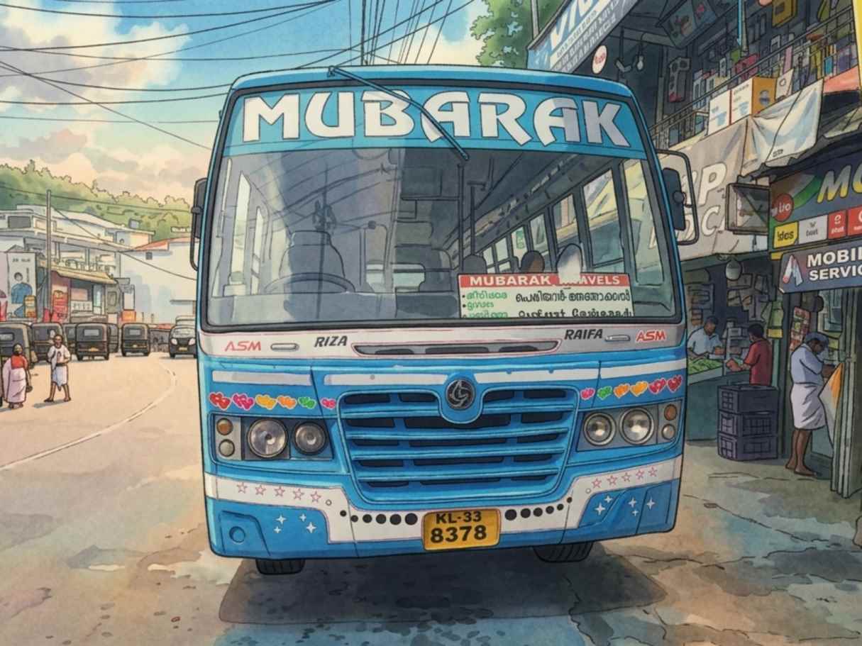 Vandiperiyar to Thengakkal Bus Timings (Private Bus)