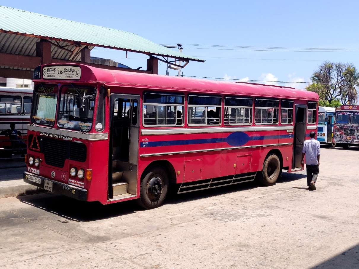 Bus Timings from Trincomalee (SLTB & Private)