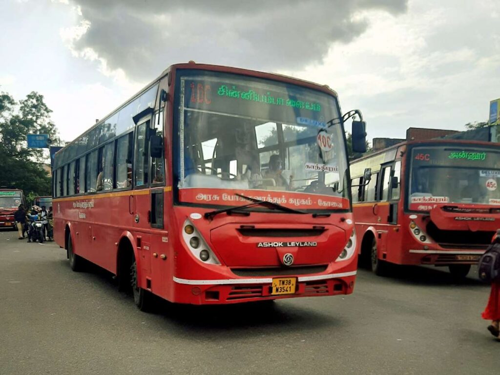 Town Bus Timings from SITRA (Coimbatore Airport)