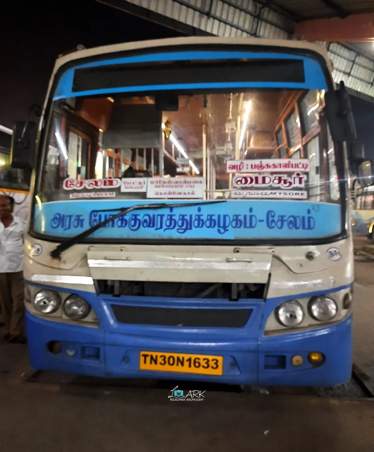 TNSTC TN 30 N 1633 Salem - MM Hills - Mysore Bus Timings