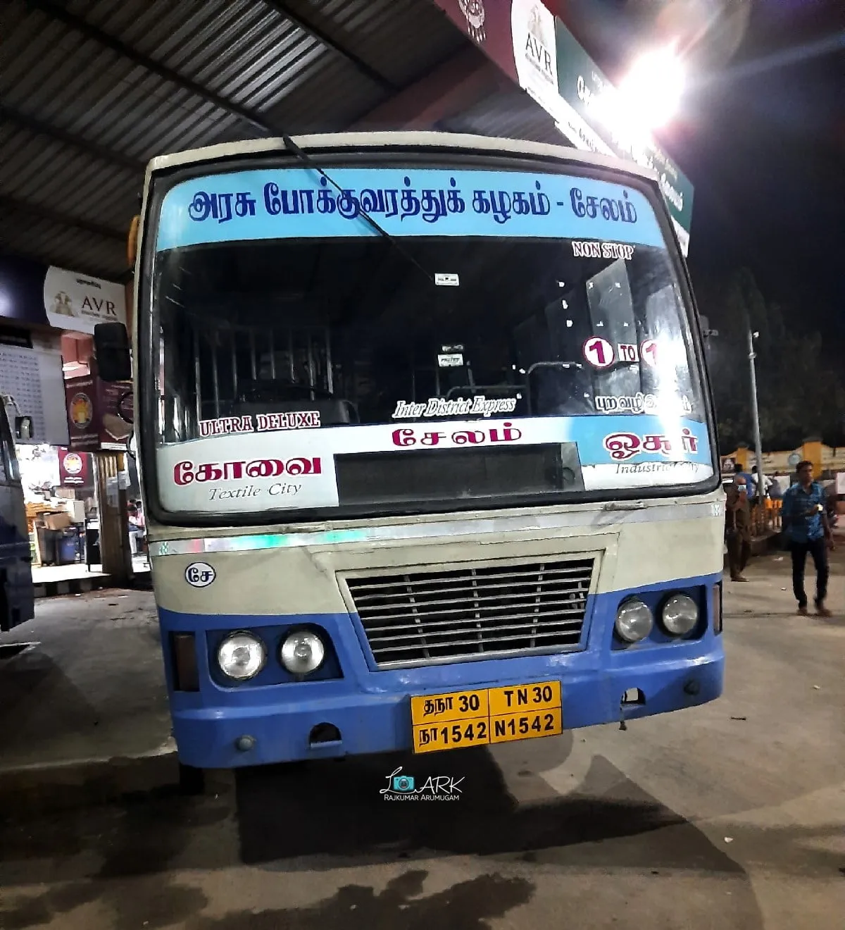 TNSTC TN 30 N 1542 Coimbatore - Salem - Hosur Bus Timings 