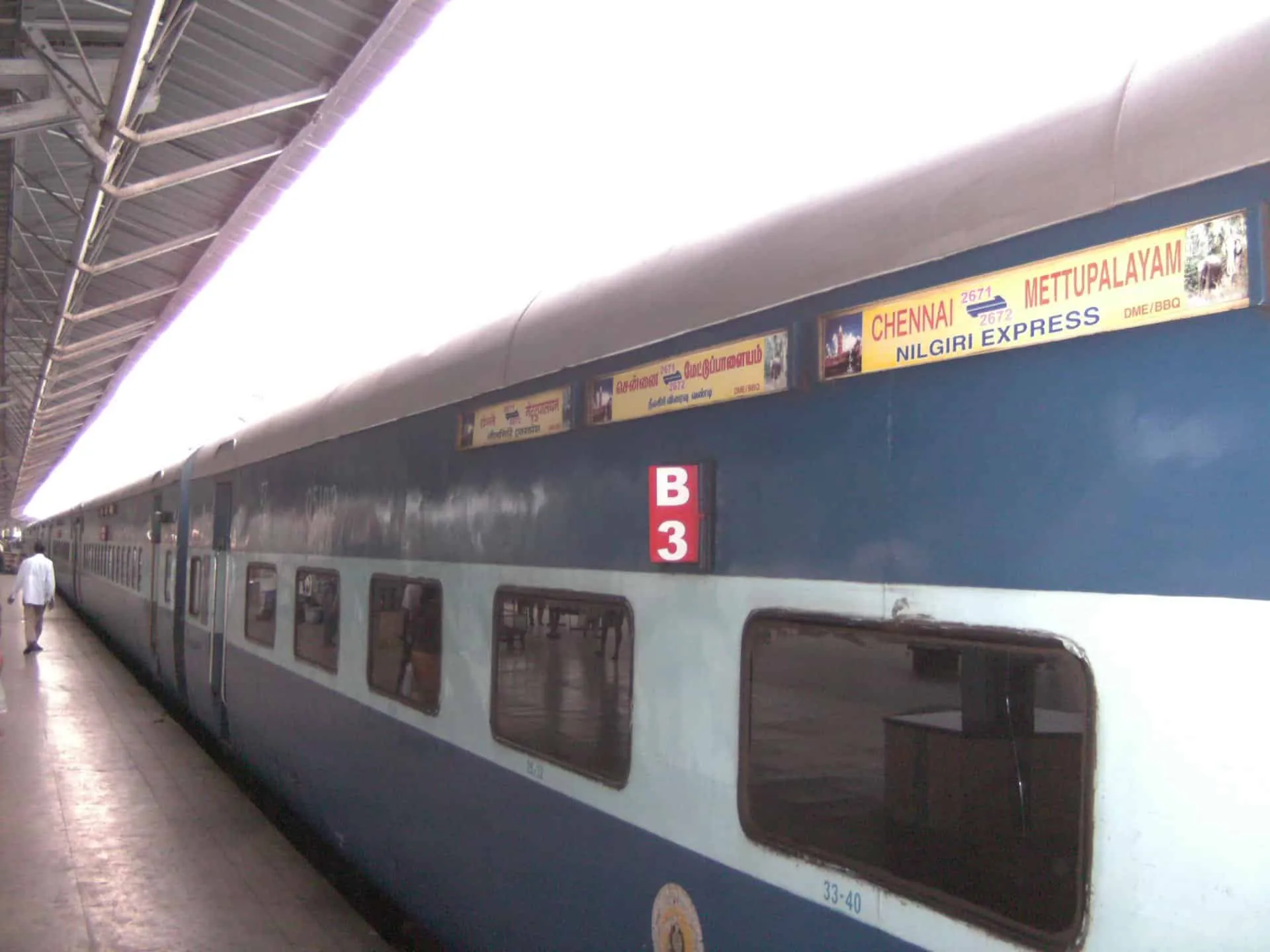 Mettupalayam Chennai Nilgiri Super Fast Train Timings
