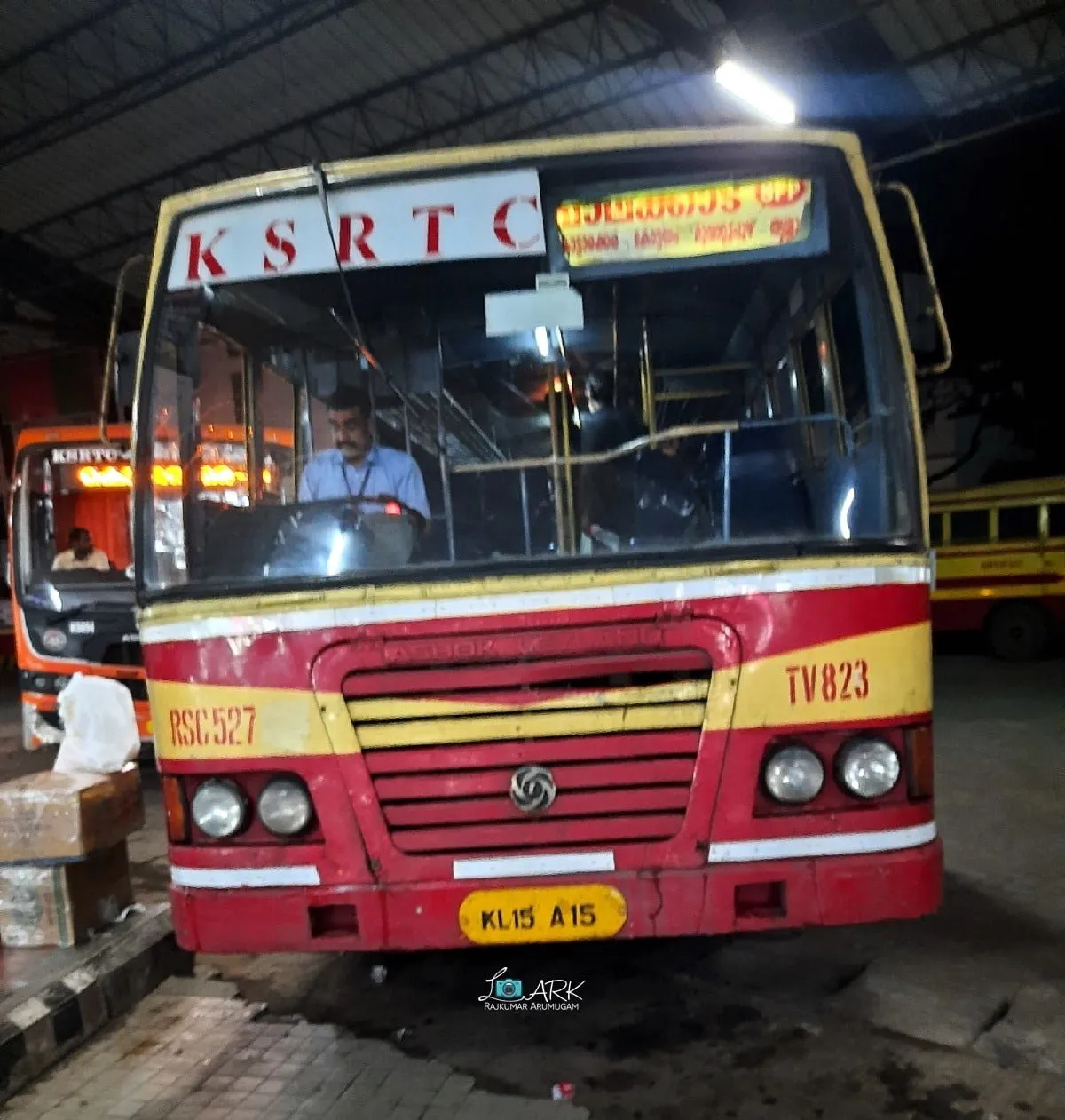 KSRTC RSC 527 Thiruvananthapuram - Thiruvilwamala Bus Timings