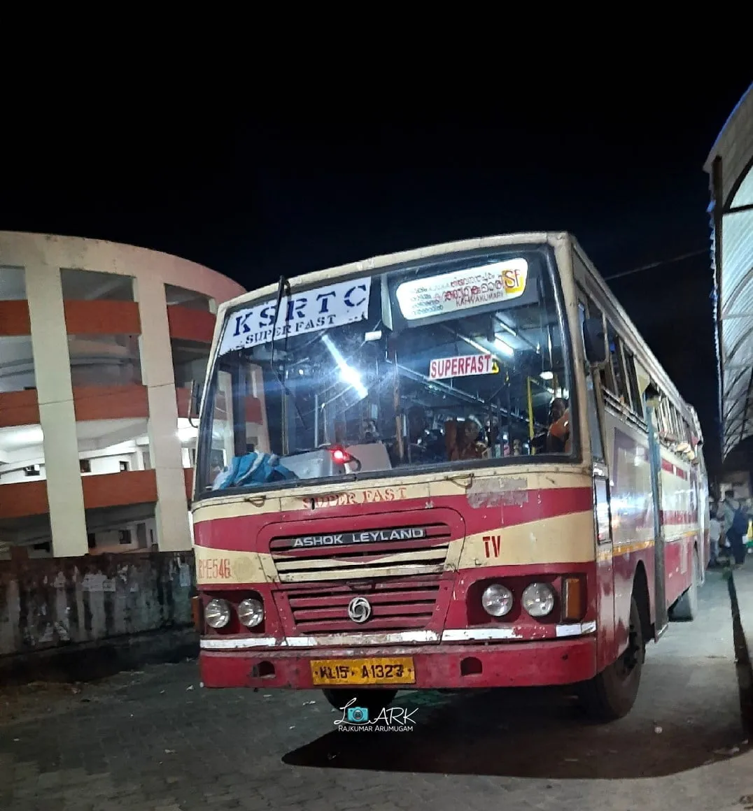 KSRTC RPE 546 Ernakulam - Kanyakumari Bus Timings