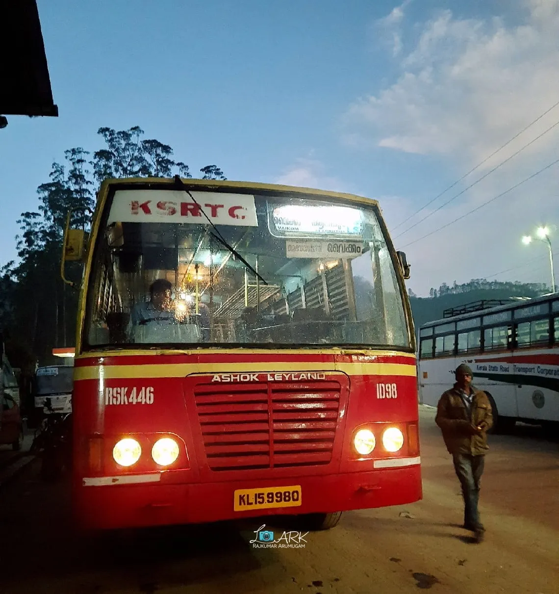 KSRTC RSK 446 Munnar - Alappuzha Bus Timings
