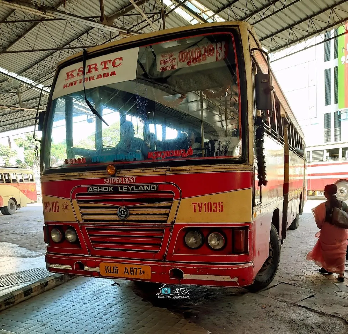 KSRTC RPK 195 Kattakkada - Thrissur Bus Timings