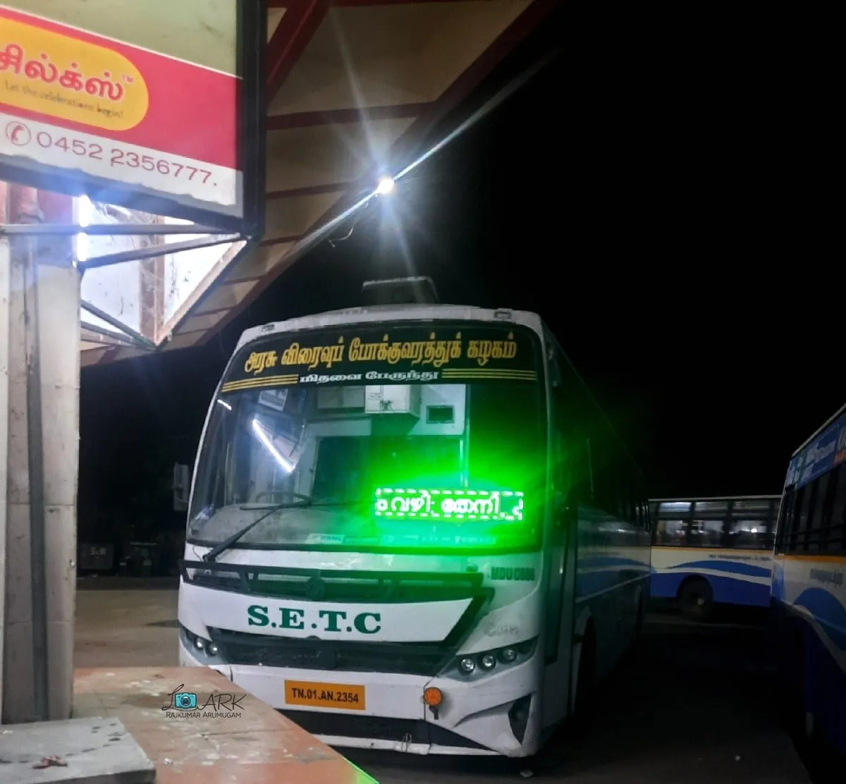 SETC MDU C686 TN 01 AN 2354 Ernakulam - Madurai - Ultra Deluxe Bus Timings